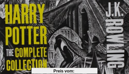 Harry Potter Complete Paperback Boxed Set: Contains: Philosopher's Stone / Chamber of Secrets / Prisoner of Azkaban / Goblet of Fire / Order of the ... / Deathly Hollows (Harry Potter Adult Cover)